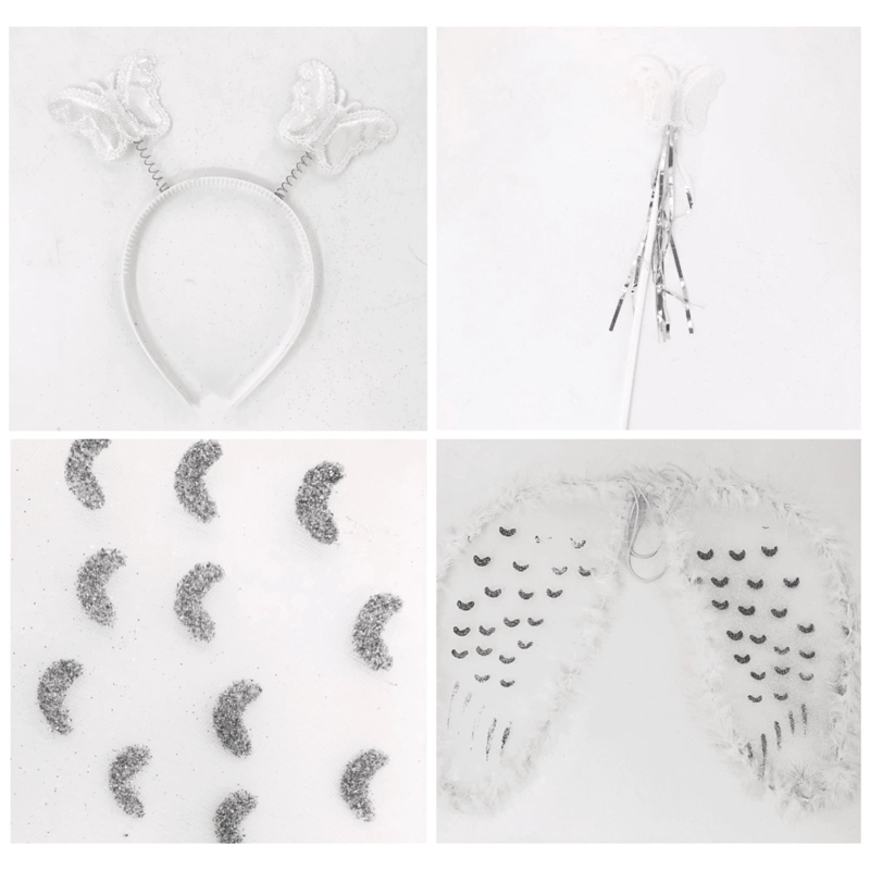 PACK X3 ALAS DE ANGEL – CONJUNTO ALA/VARITA - 1