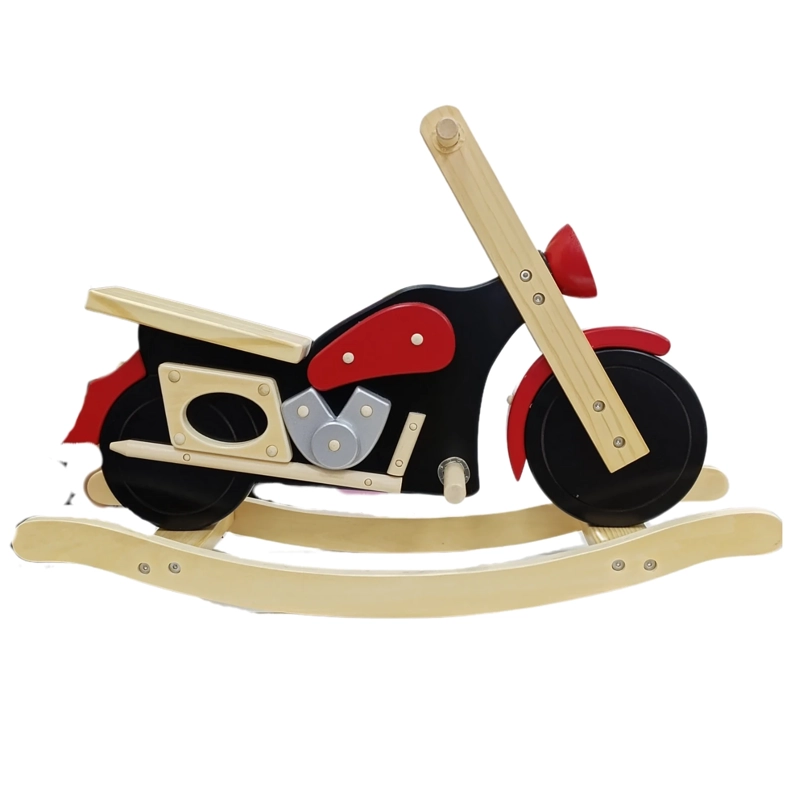 BALANCIN EN FORMA DE MOTOCICLETA DE MADERA - 1