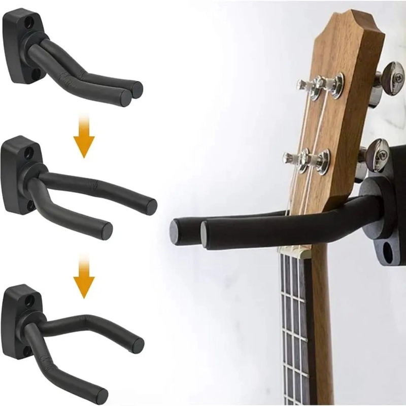 PACK 4 SOPORTE COLGADOR DE PARED PARA GUITARRA ANTICAIDA - 1