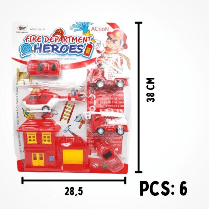 PACK X3 CARTON SET BOMBEROS - 3