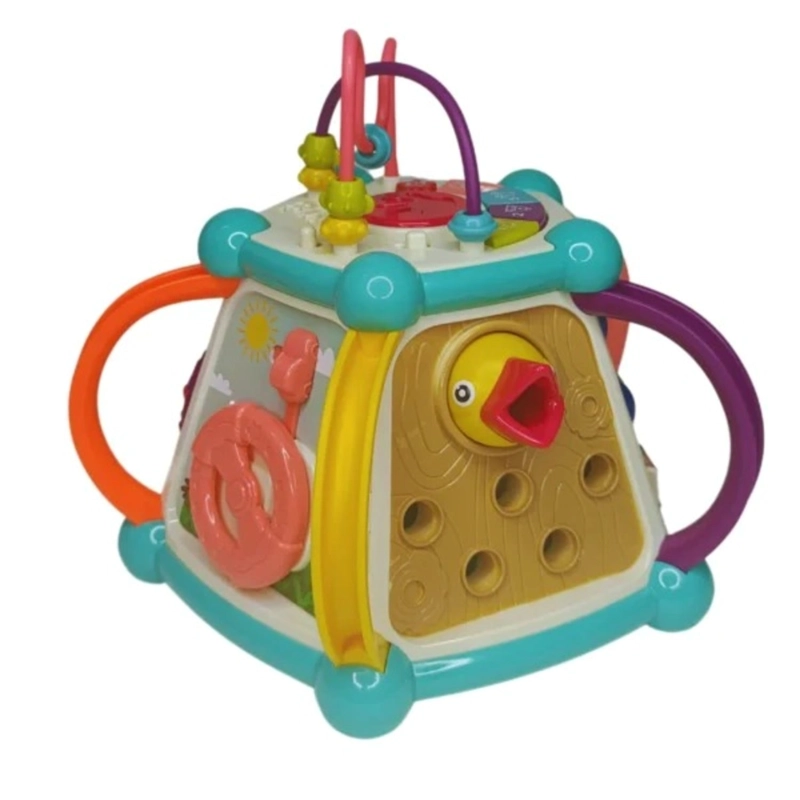 CUBO MAGICO PARA ACTIVIDADES PARA BEBE S CON ABACO 7 EN 1 - 1