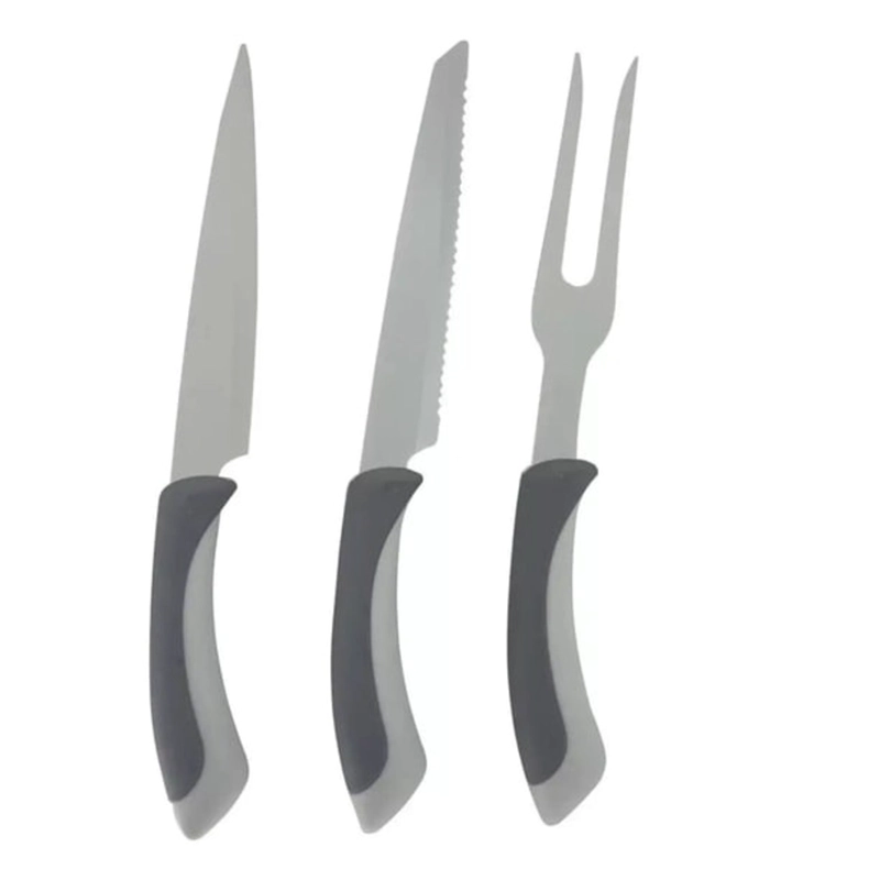 PACK X 3 SET PARRILLERO 2 CUCHILLOS Y TENEDOR - 2