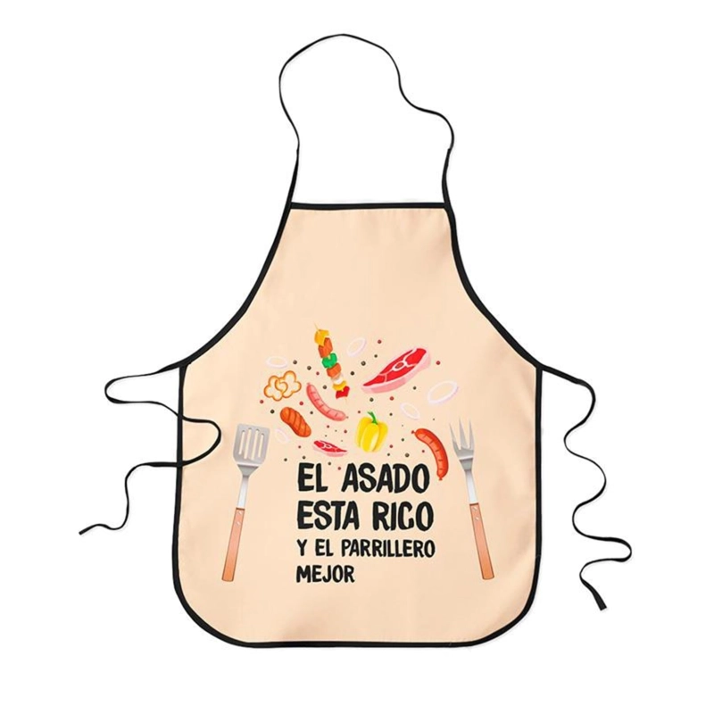 PACK X 4 DELANTAL COCINA / ANTICUCHO BEIGE - 2