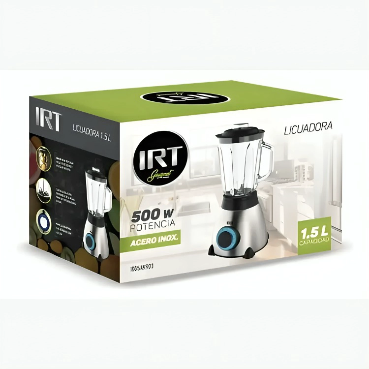 LICUADORA IRT I005LICUAK903 JARRA DE VIDRIO 1.5L 500W - 1