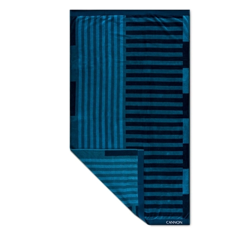 TOALLA DE PLAYA 420GR. 100×180 CM. JACQUARD / NACAR  – CANNON - 2