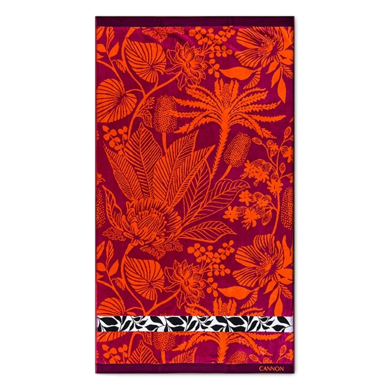 TOALLA DE PLAYA 420GR. 100×180 CM. JACQUARD / PALMA – CANNON - 2