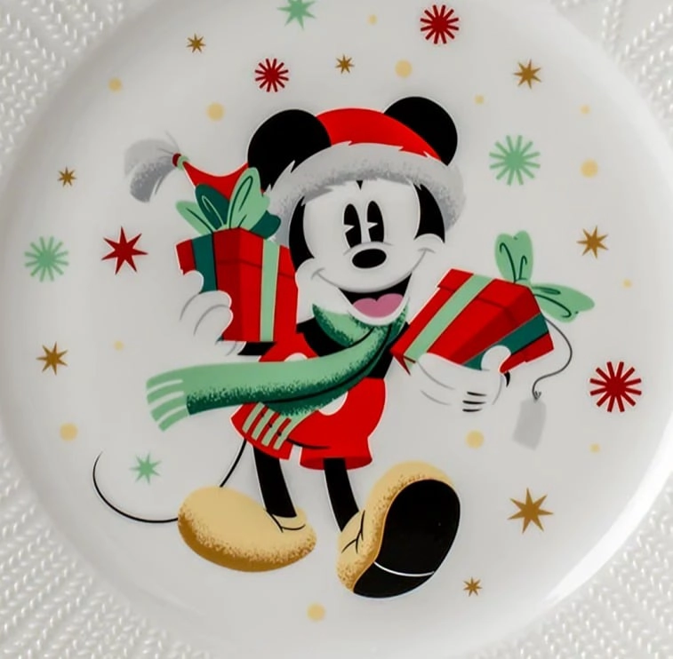 PACK 3 PLATOS GRANDE TEXTURA CHALECO NAVIDAD DISNEY CLASSIC - 2