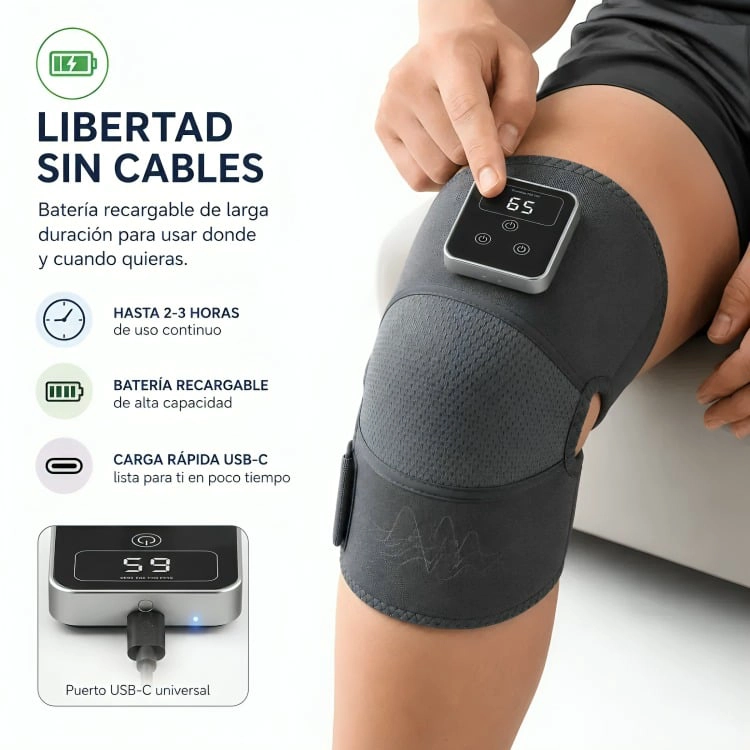 RODILLERA MASAJEADORA TERMICA REHABILITACION INTELIGENTE - 1