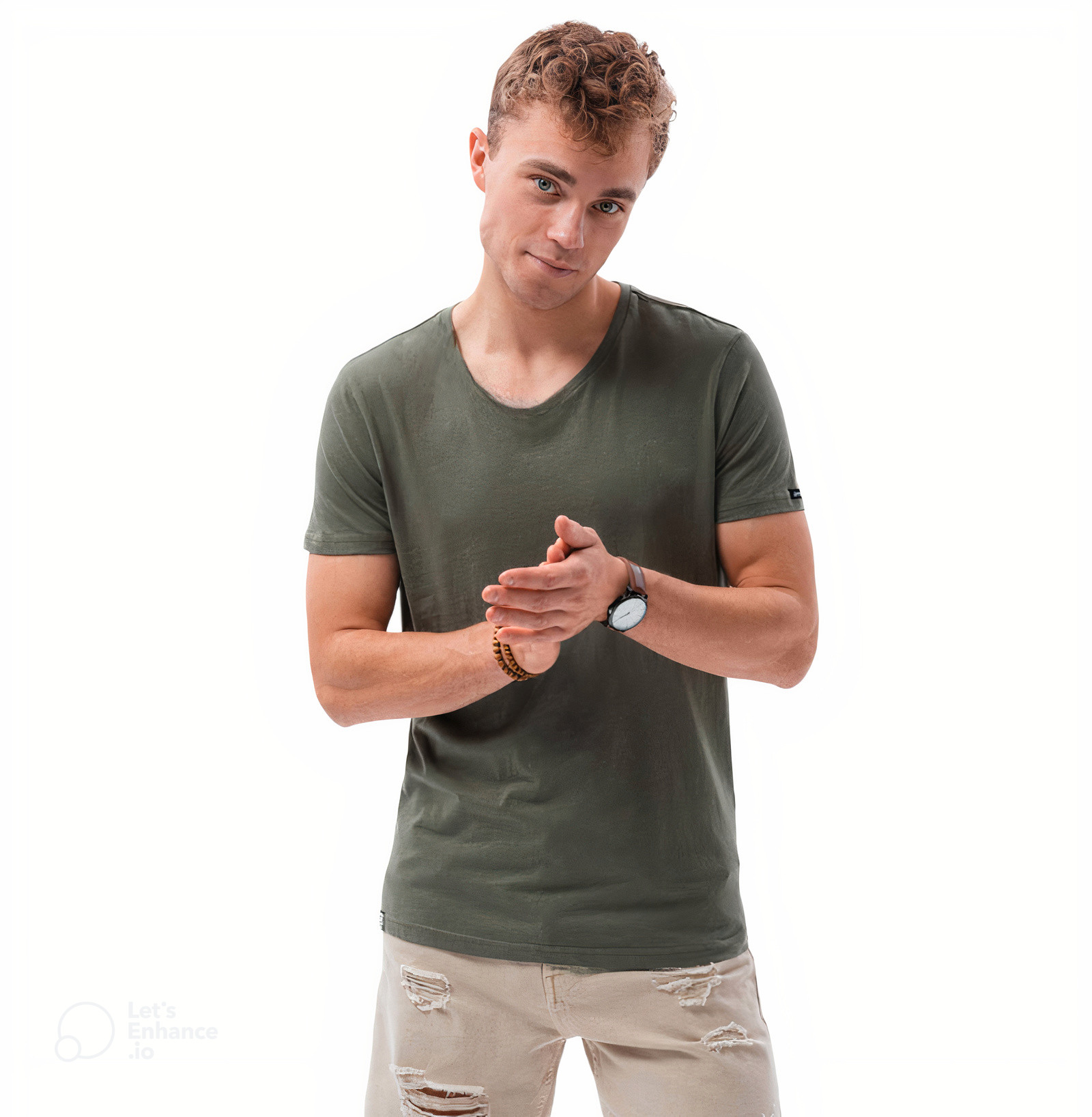 POLERA HOMBRE CASUAL CLASSIC SLIM FIT - 3