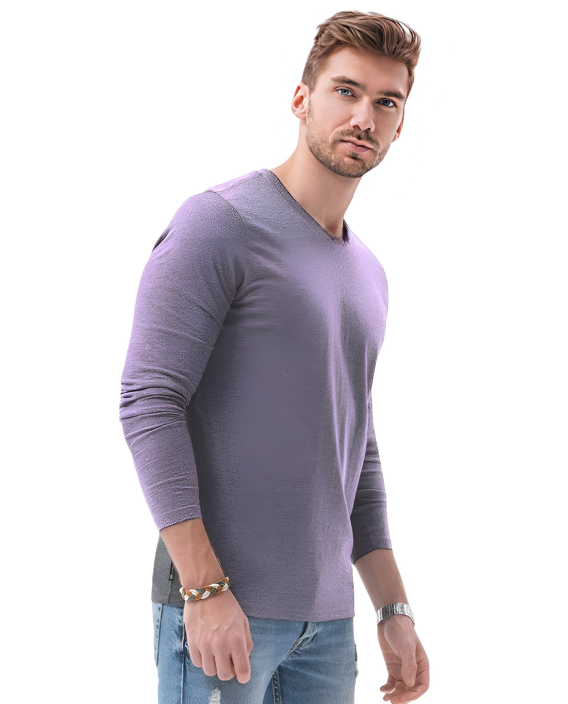 POLERA CASUAL PARA HOMBRE MANGA LARGA - 2