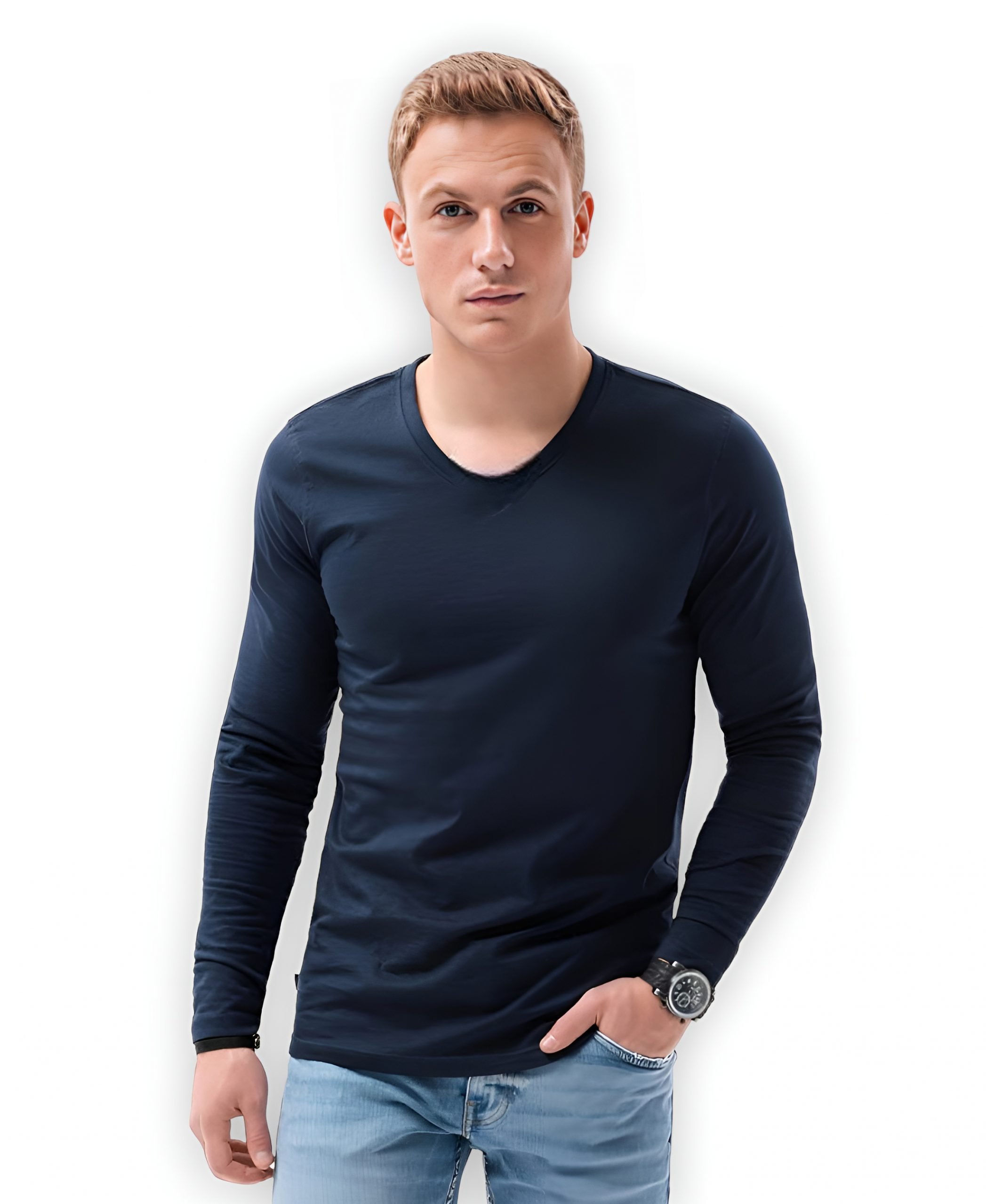 POLERA CLASSIC MANGA LARGA HOMBRE - 1