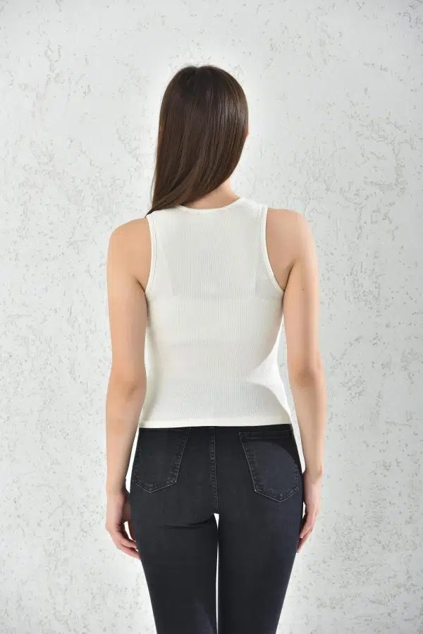POLERA CASUAL MUJER SIN MANGAS - 4