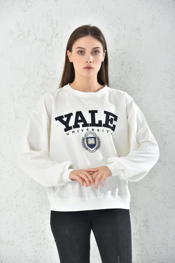 POLERON OVERSIZE HOODIE MUJER DEPORTIVO BLANCO - 3