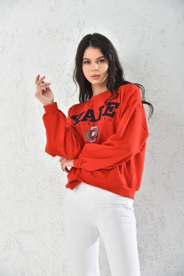 POLERON OVERSIZE HOODIE MUJER DEPORTIVO BLANCO - 5