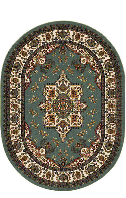 ALFOMBRA MROTTO ANTIDESLIZANTE CONTEMPORÁNEA MODERNA ALFODIA REDONDA VERDE GOMA 150 X 150 CM - 2