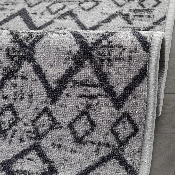ALFOMBRA MROTTO ANTIDESLIZANTE CONTEMPORÁNEA MODERNA ALFODIA PASILLO GRIS 60 X 550 CM - 2