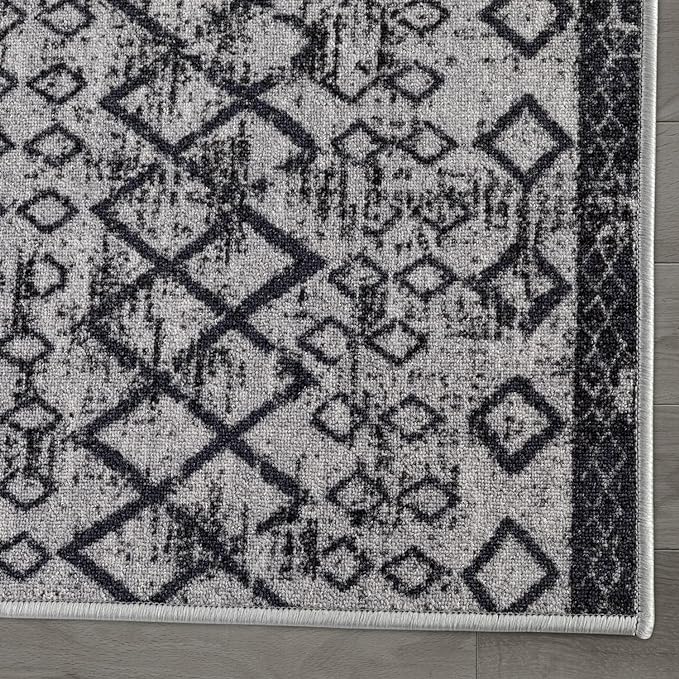 ALFOMBRA MROTTO ANTIDESLIZANTE CONTEMPORÁNEA MODERNA ALFODIA PASILLO GRIS 60 X 550 CM - 3