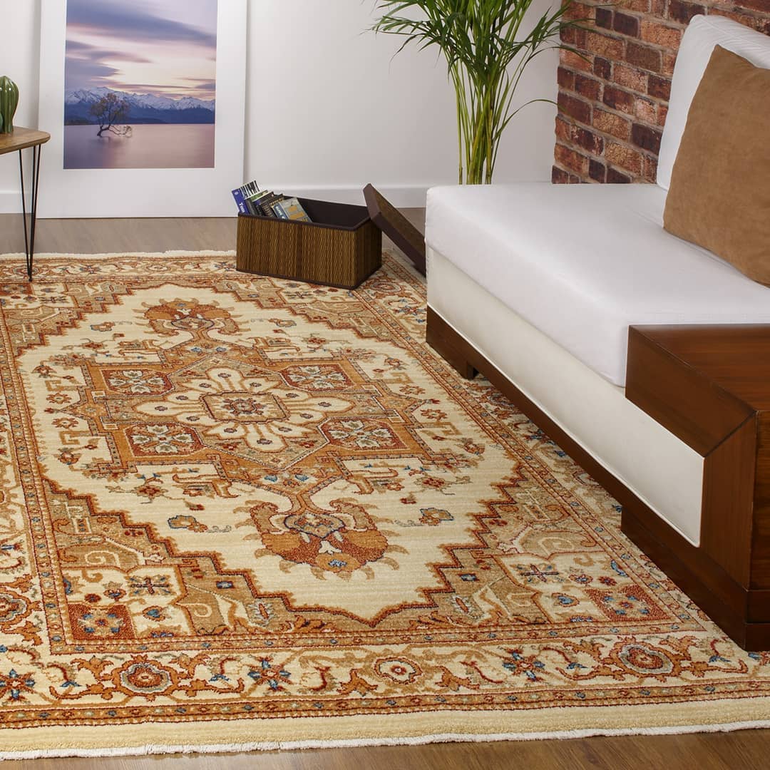 ALFOMBRA MROTTO ORIENTAL VINTAGE ALFODIA PREMIUM BEIGE WAVE 152 X 244 CM - 1