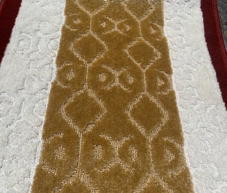 ALFOMBRA MROTTO ANTIDESLIZANTE CONTEMPORÁNEA MODERNA ALFODIA PASILLO CAFE GOMA SIN OVERLOCK 67CMX5M - 3