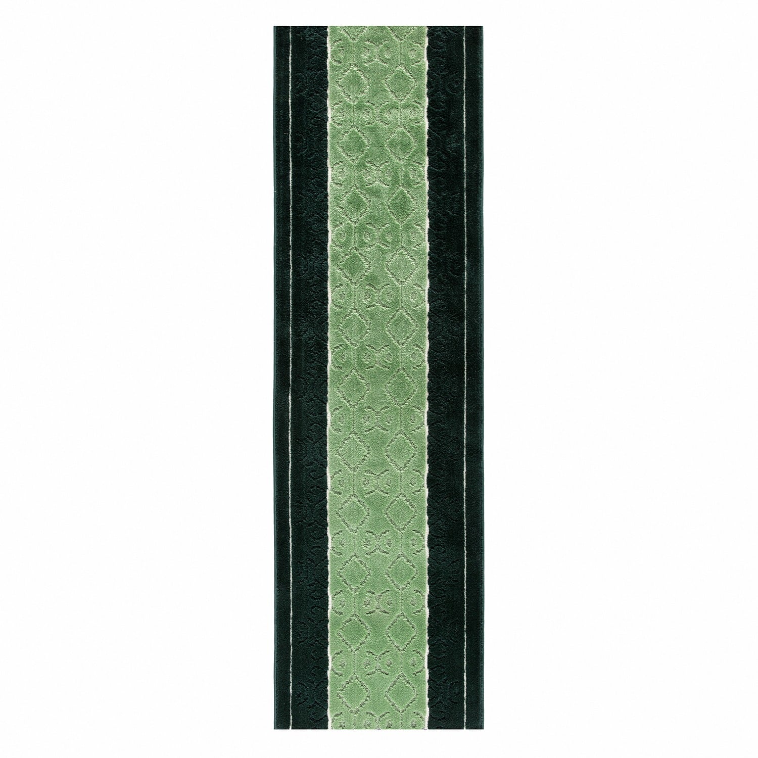 ALFOMBRA MROTTO ANTIDESLIZANTE CONTEMPORÁNEA MODERNA ALFODIA PASILLO VERDE GOMA SIN OVERLOCK 70CMX4M - 1