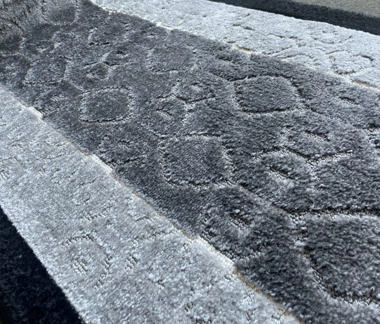 ALFOMBRA MROTTO ANTIDESLIZANTE CONTEMPORÁNEA MODERNA ALFODIA PASILLO GRIS GOMA SIN OVERLOCK 67CMX5M - 2