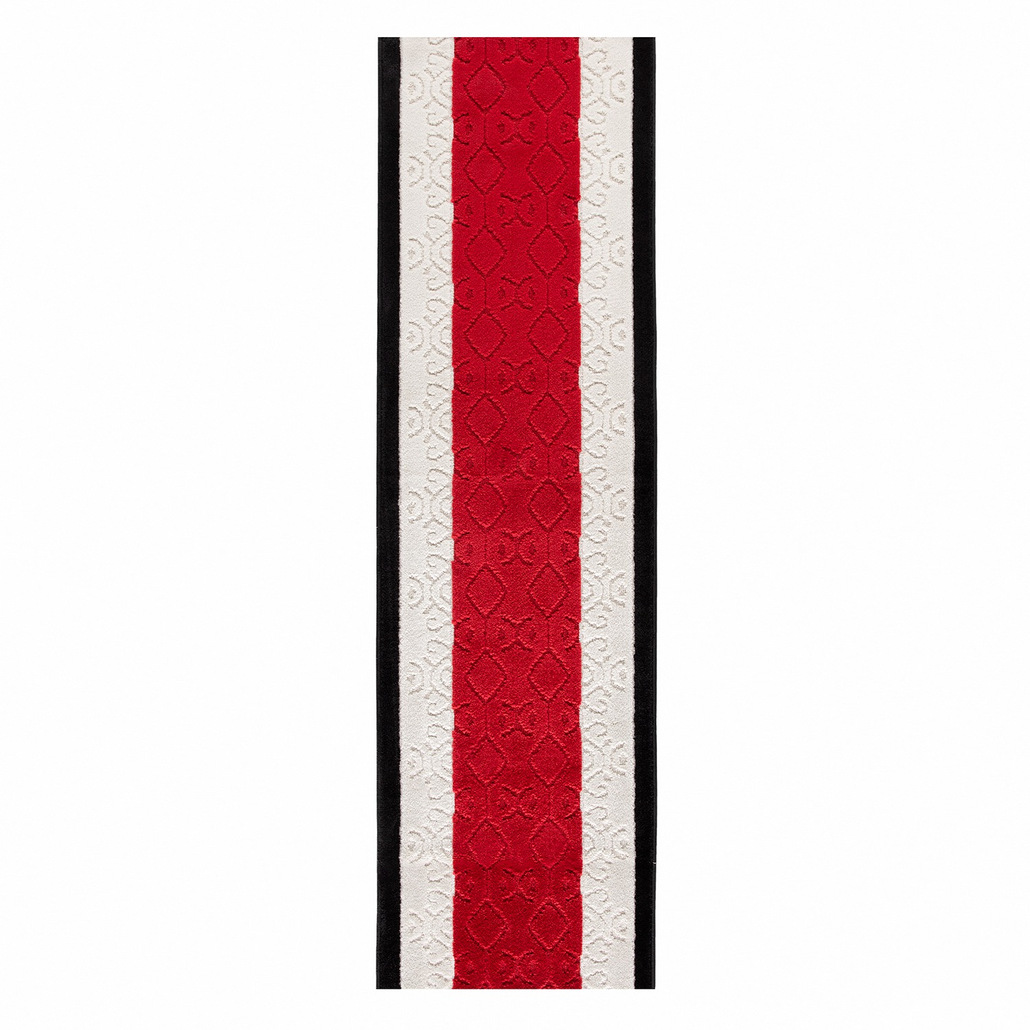 ALFOMBRA MROTTO ANTIDESLIZANTE CONTEMPORÁNEA MODERNA ALFODIA PASILLO ROJO GOMA SIN OVERLOCK 67CMX5M - 1