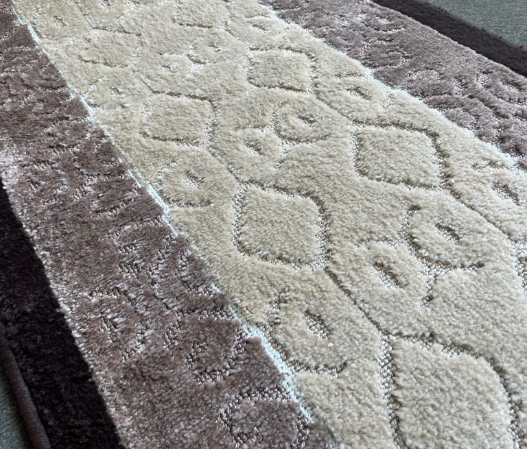 ALFOMBRA MROTTO ANTIDESLIZANTE CONTEMPORÁNEA MODERNA ALFODIA PASILLO CAFE GOMA SIN OVERLOCK 67CMX5M - 2