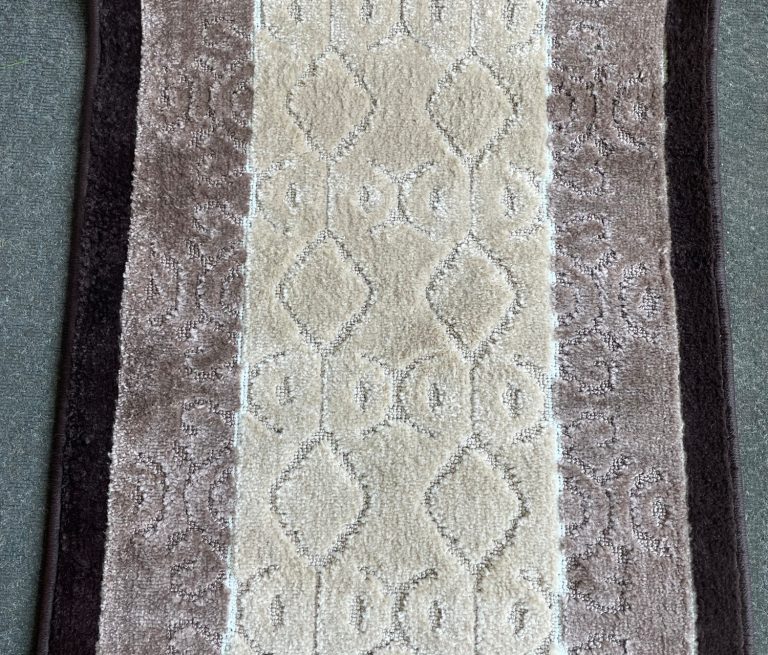 ALFOMBRA MROTTO ANTIDESLIZANTE CONTEMPORÁNEA MODERNA ALFODIA PASILLO CAFE GOMA SIN OVERLOCK 67CMX5M - 3