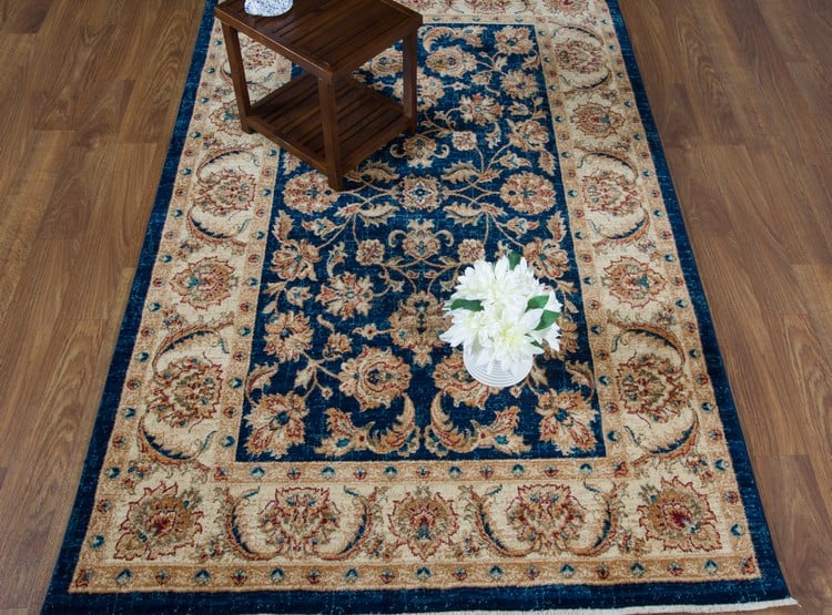 ALFOMBRA MROTTO PREMIUM CONTEMPORÁNEA MODERNA LANA ALFODIA 0.2 AZUL MARINO 200 X 300 CM - 1