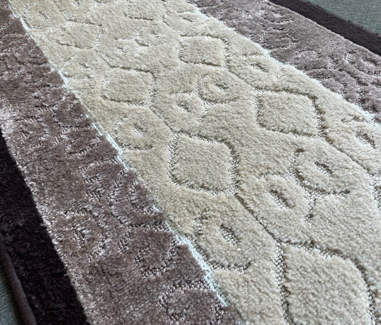 ALFOMBRA MROTTO ANTIDESLIZANTE CONTEMPORÁNEA MODERNA ALFODIA PASILLO CAFE GOMA SIN OVERLOCK 67CMX3M - 2