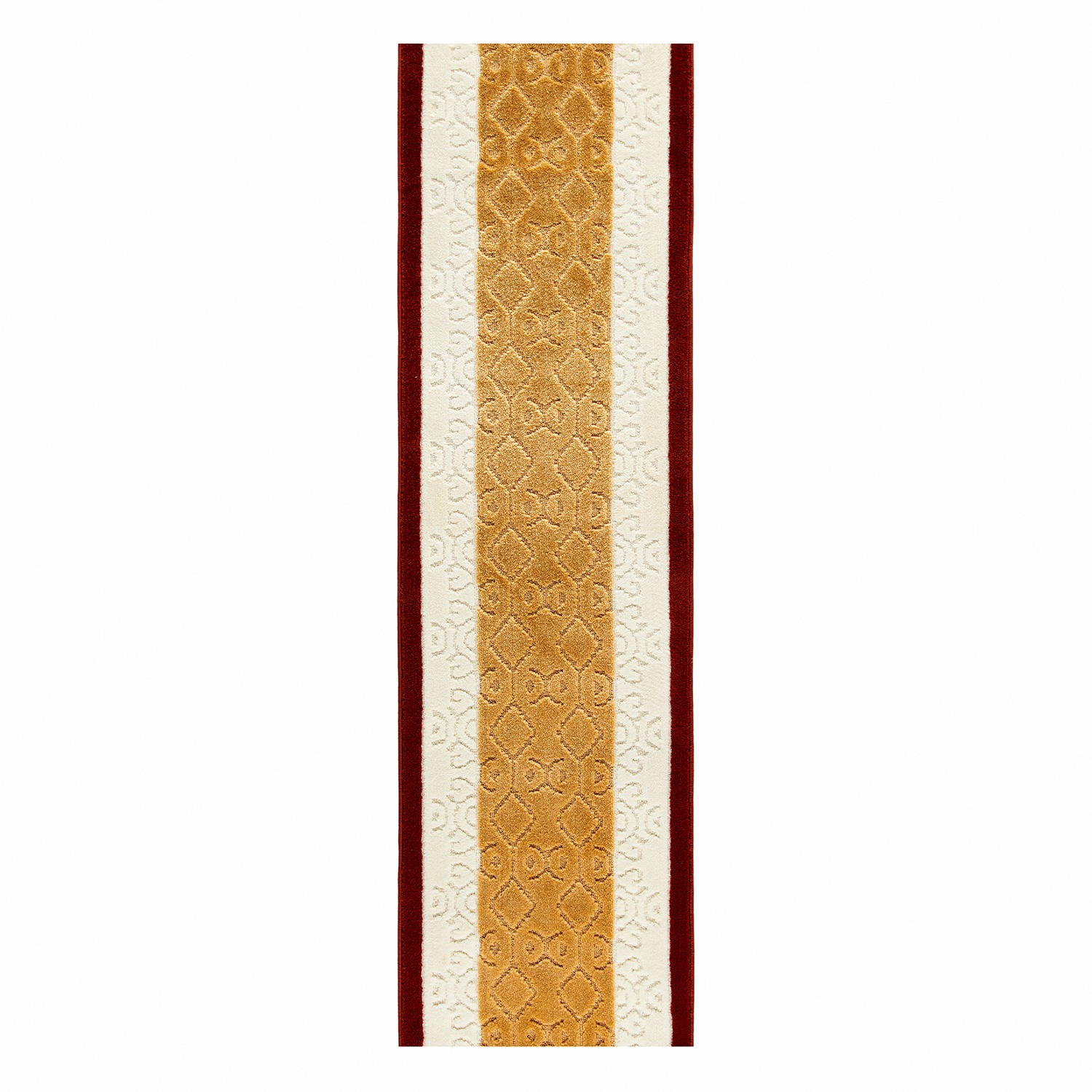 ALFOMBRA MROTTO ANTIDESLIZANTE CONTEMPORÁNEA MODERNA ALFODIA PASILLO CAFE GOMA SIN OVERLOCK 67CMX3M - 1