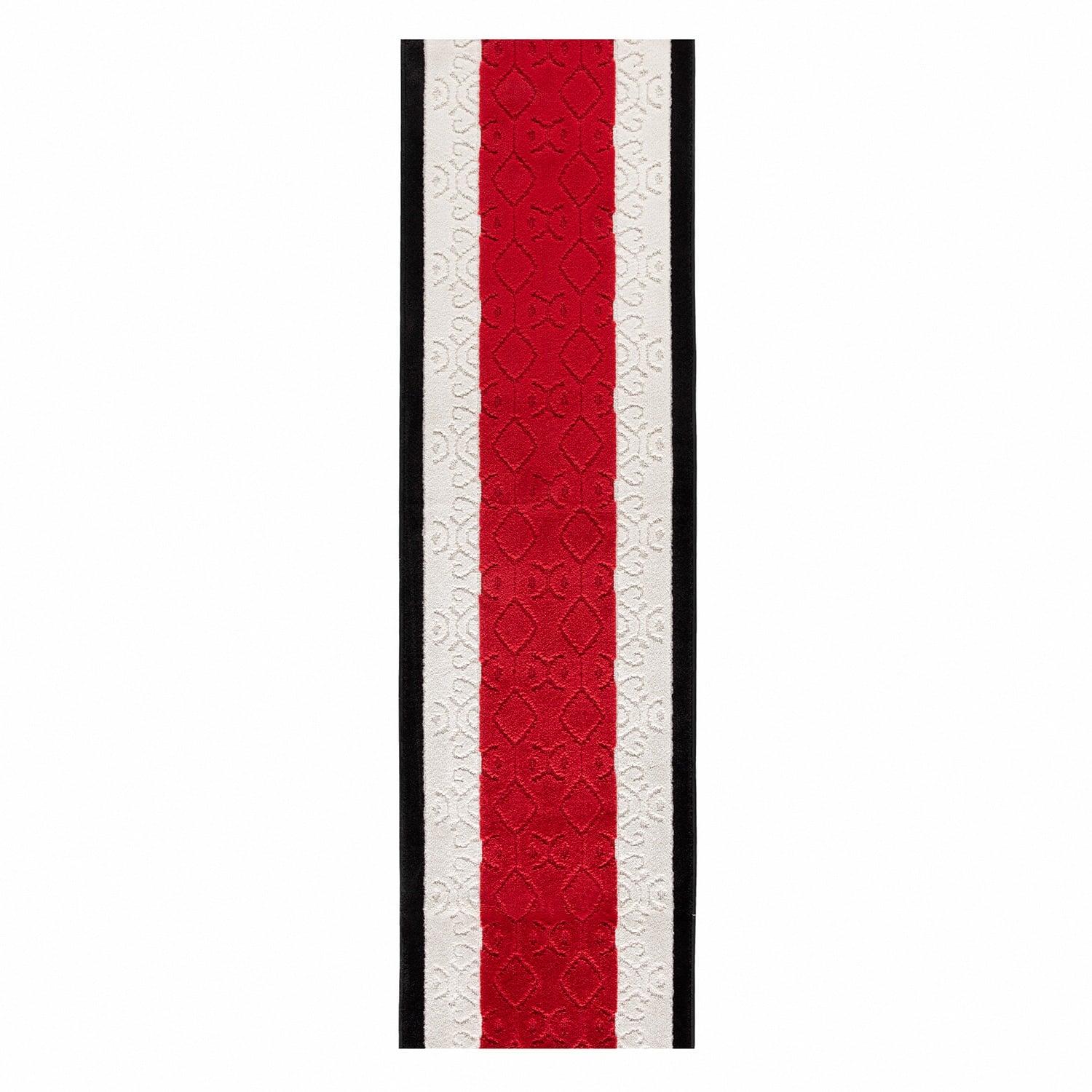 ALFOMBRA MROTTO ANTIDESLIZANTE CONTEMPORÁNEA MODERNA ALFODIA PASILLO ROJO GOMA SIN OVERLOCK 67CMX3M - 1