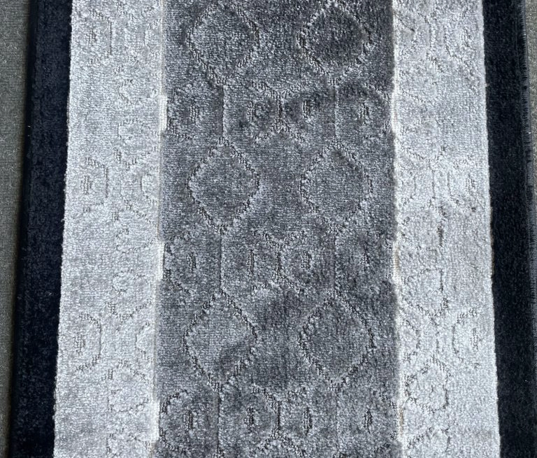 ALFOMBRA MROTTO ANTIDESLIZANTE CONTEMPORÁNEA MODERNA ALFODIA PASILLO GRIS GOMA SIN OVERLOCK 67CMX3M - 3