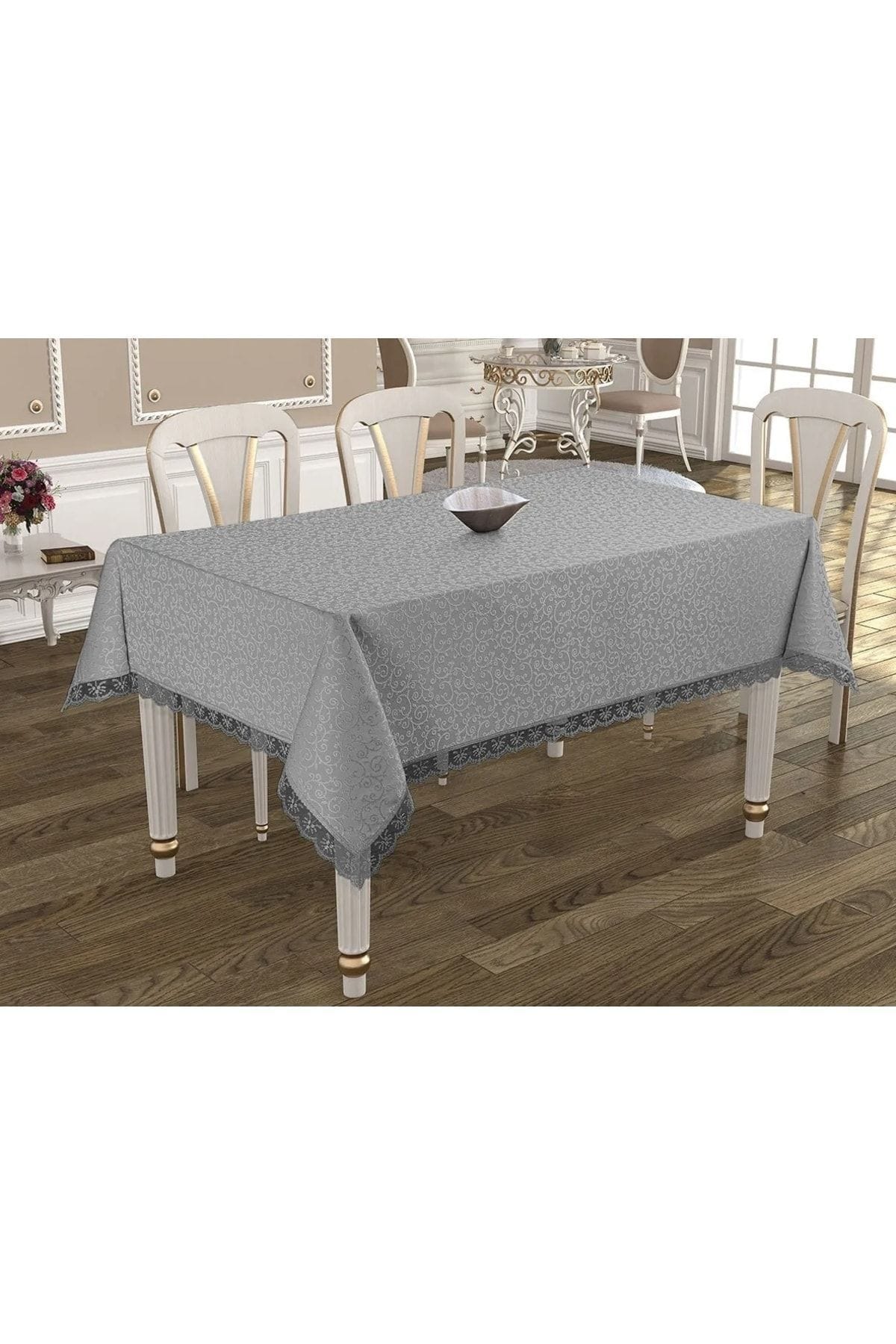 MANTEL ANTIMANCHAS GRIS TEXTILOTURCO 160X220 CM - 1