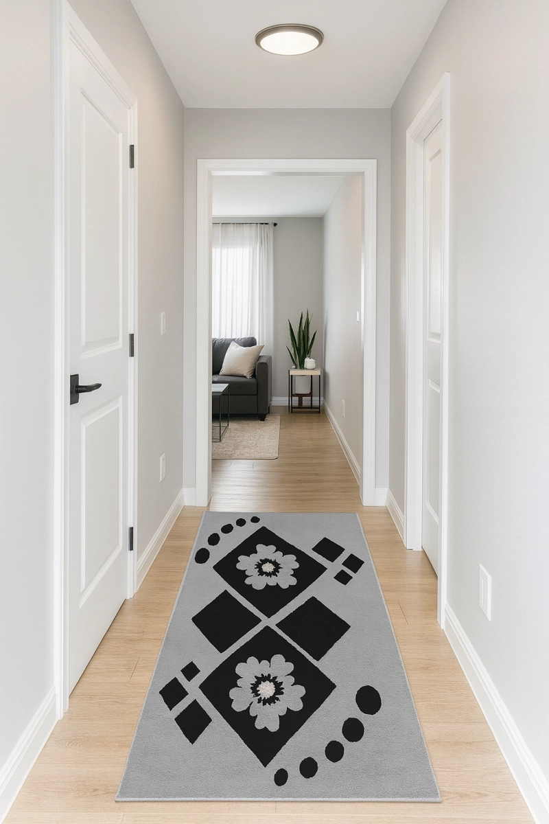 ALFOMBRA PASILLO 70X230 CM GRIS - 1