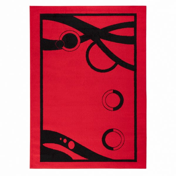 ALFOMBRA ROJO 120X180 CM MODERNO - 2