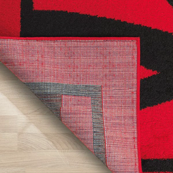 ALFOMBRA ROJO 120X180 CM MODERNO - 3