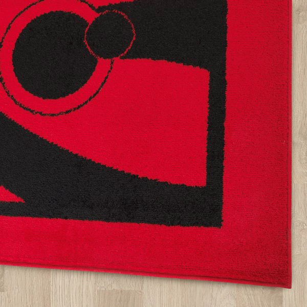 ALFOMBRA ROJO 120X180 CM MODERNO - 4