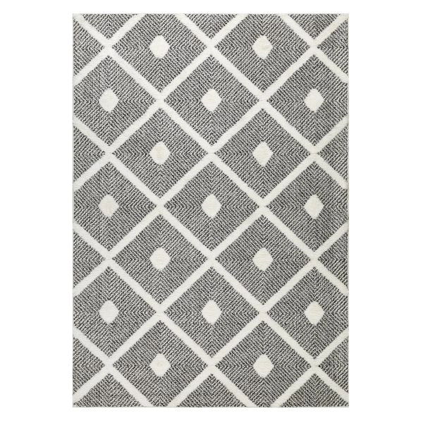 ALFOMBRA GRIS 120X180 CM MODERNO - 2