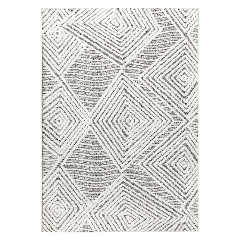 ALFOMBRA GRIS 120X180 CM MODERNO - 2