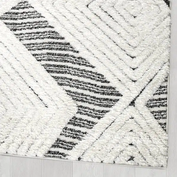 ALFOMBRA GRIS 120X180 CM MODERNO - 3
