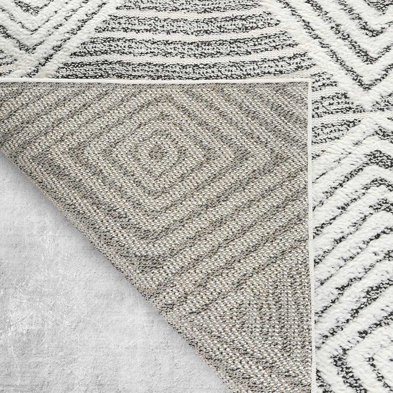 ALFOMBRA GRIS 120X180 CM MODERNO - 4