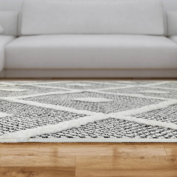 ALFOMBRA GRIS 120X180 CM MODERNO - 5