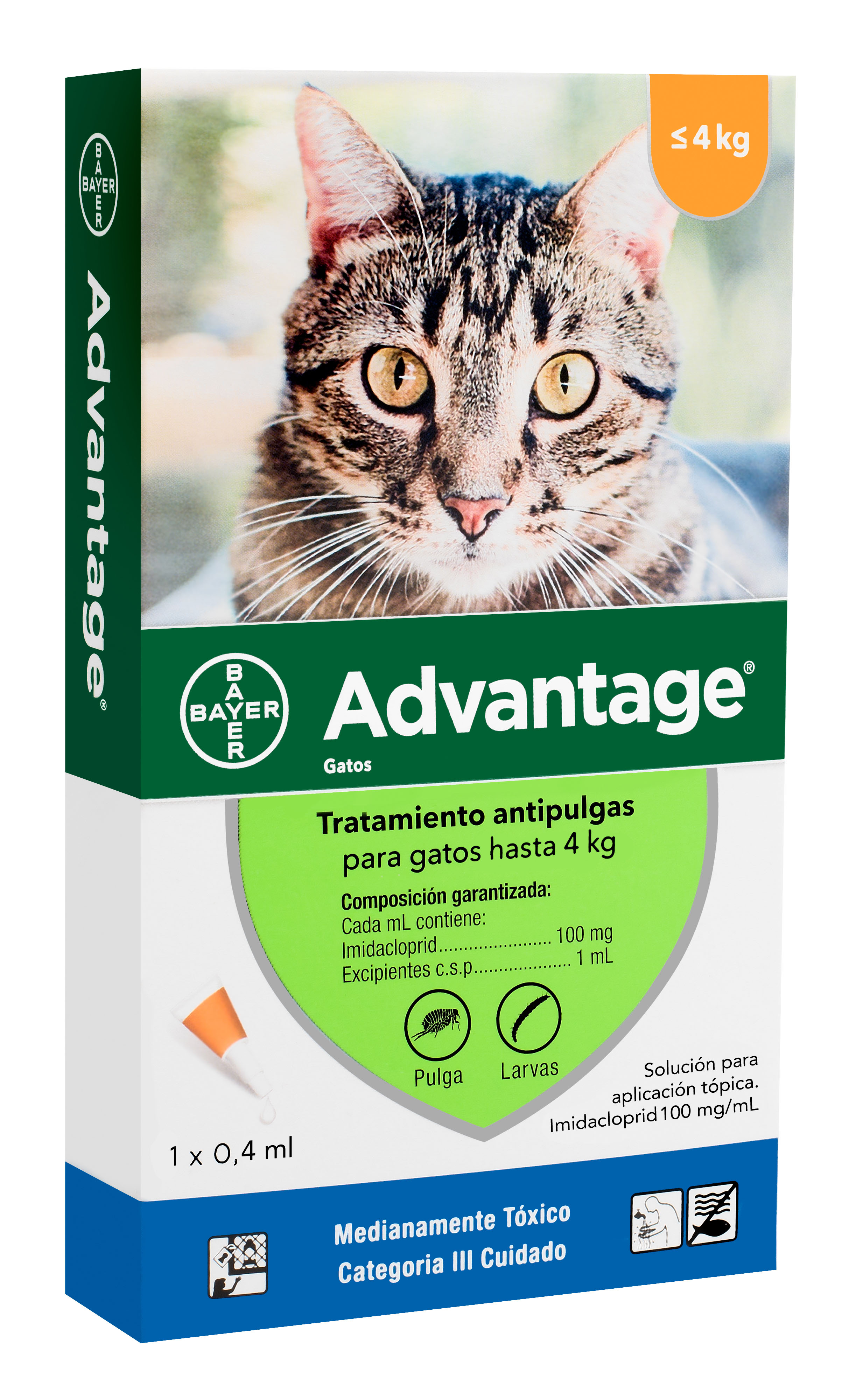 ADVANTAGE PIPETA GATO HASTA 4 KG - 1