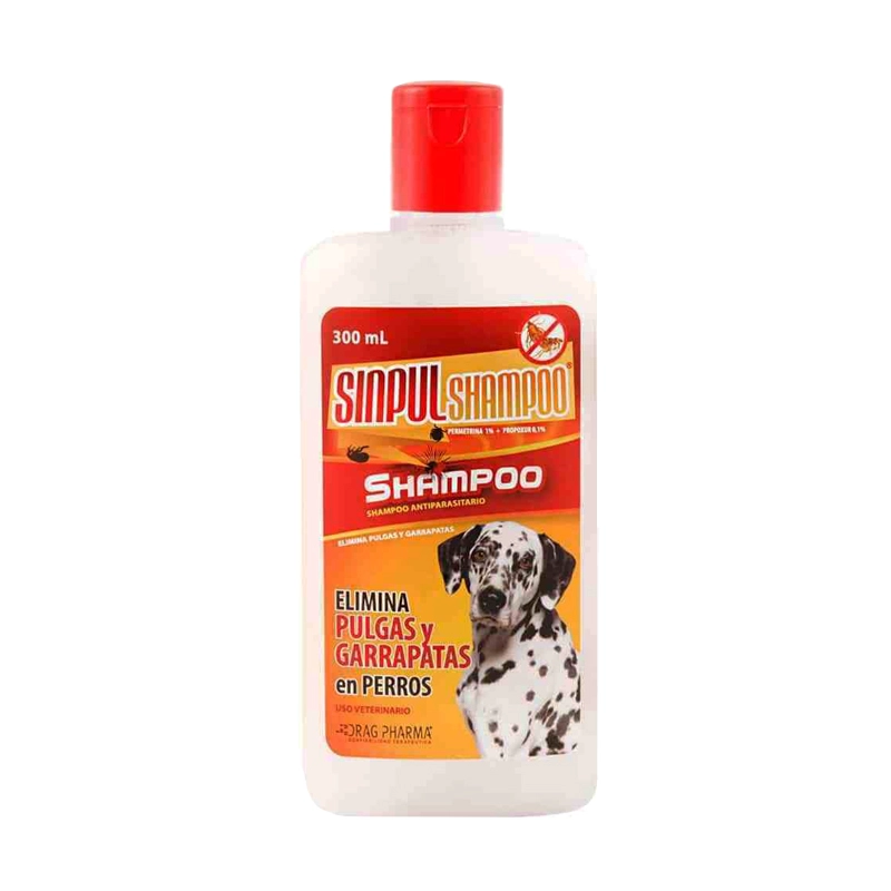 SINPUL SHAMPOO ANTIPULGAS&GARRAPATAS PERRO 300ML - 1