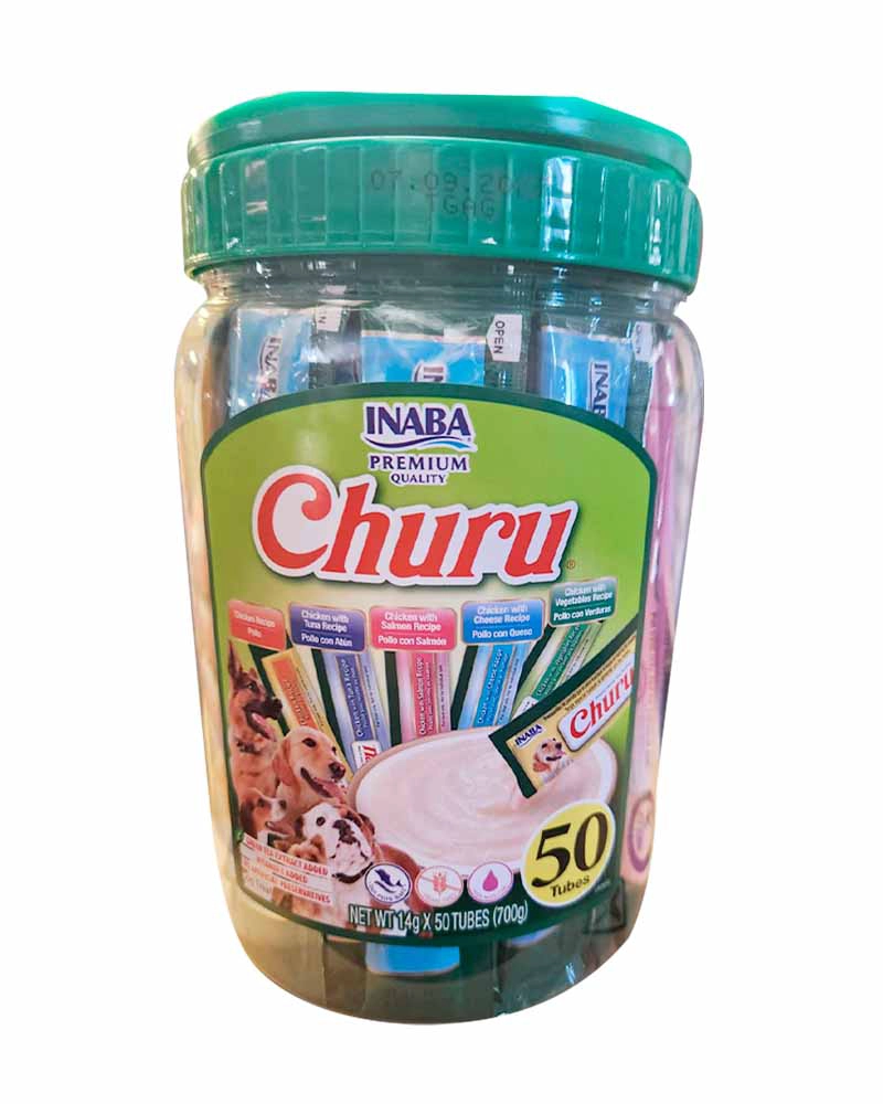 CHURU PERRO VARIEDADES DE POLLO 50 TUBOS (14 GR C/U) - 1