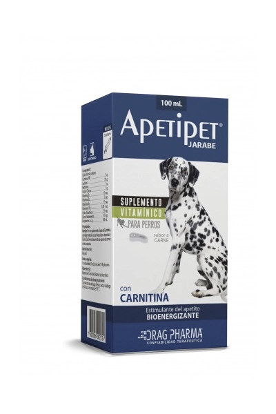 DRAGPHARMA APETIPET SUPLEMENTO VITAMINICO PERROS 100 ML - 1