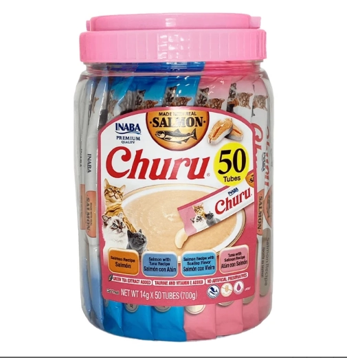 FRASCO CHURU GATO SALMON VARIEDADES 50 UND - 1