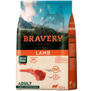 BRAVERY LAMB LARGE/MEDIUM ADULTO PERRO 12 KG - 1
