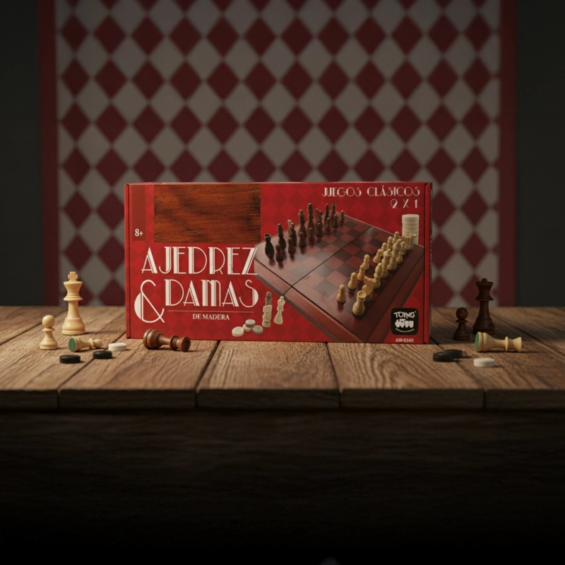JUEGO DE MESA AJEDREZ DAMAS PREMIUM - TOYNG - 7